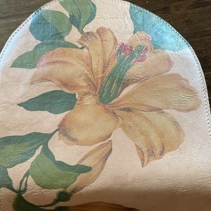 Patricia Nash Leather Hibiscus Vintage Purse